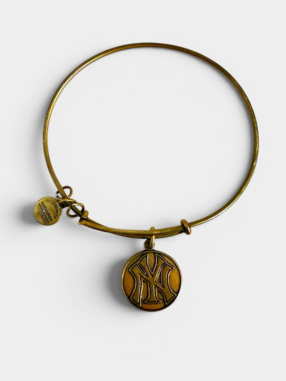 Alex and Ani Vintage (2013) New York Yankees Rafaelian Gold Bangle Bracelet